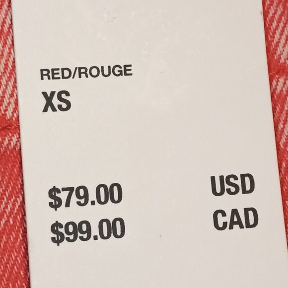 NEW Urban Outfitters BDG Pull On Jean Red Rouge XS-TP - Picture 9 of 9